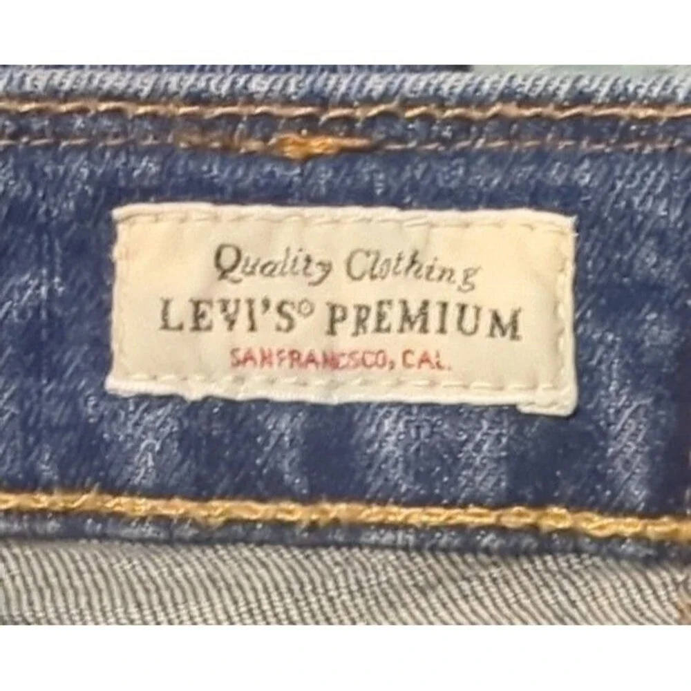 Levi's Premium 502 Big E Regular Taper Fit Jeans Mens 33x34 Stonewashed Zip Fly